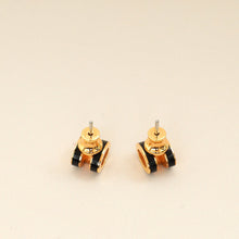 Hermes Noir Mini Pop H Earrings