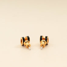 Hermes Noir Mini Pop H Earrings