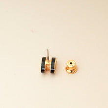 Hermes Noir Mini Pop H Earrings