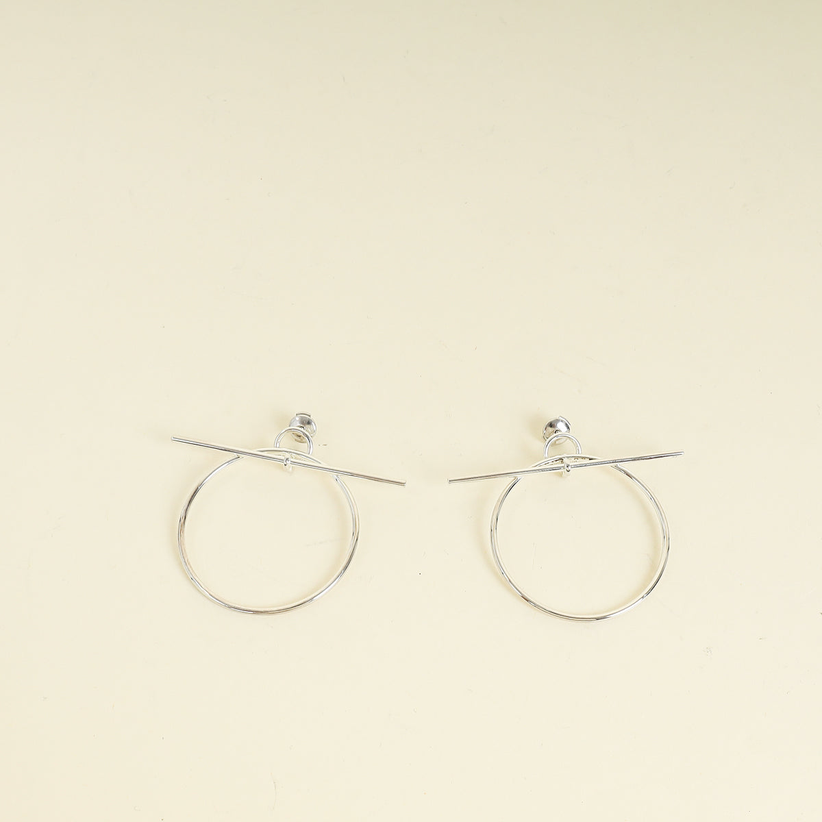 Hermes Loop Earrings, Medium Model