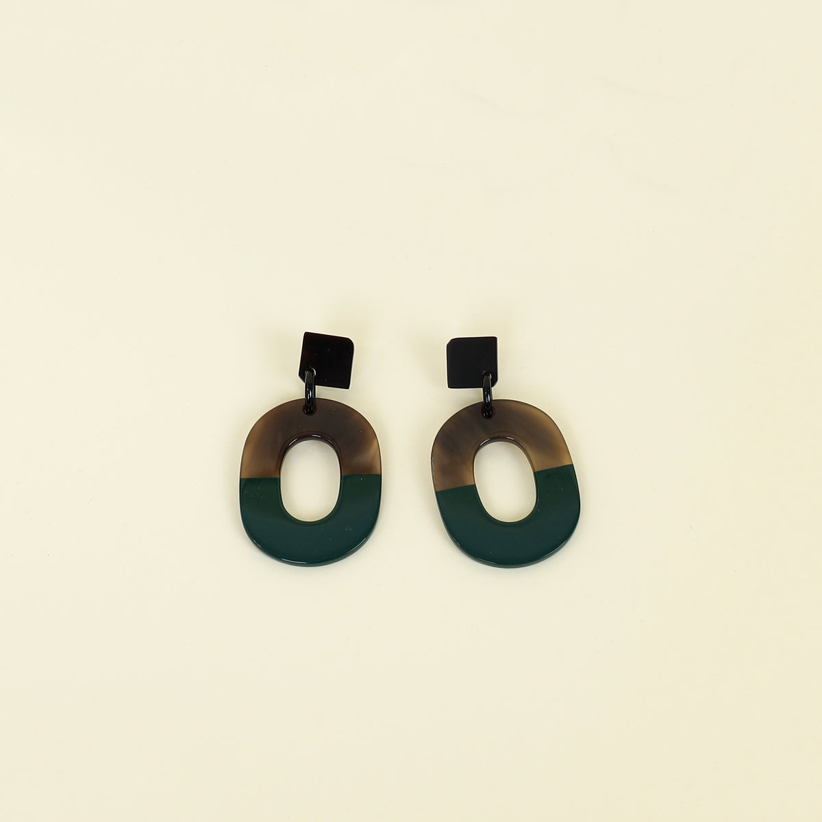 Hermes Wood Isthme Pop Earrings