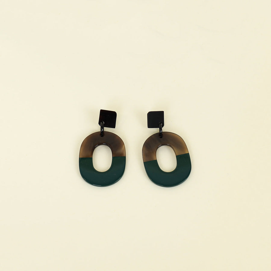 Hermes Wood Isthme Pop Earrings