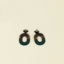 Hermes Wood Isthme Pop Earrings