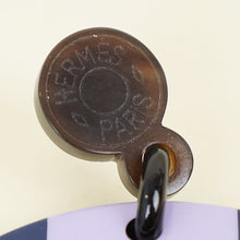Hermes Blue Multicolor H Equipe Earrings
