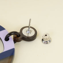 Hermes Blue Multicolor H Equipe Earrings