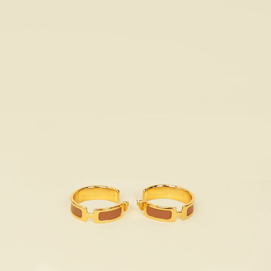 Hermes Gold Olympe Earrings