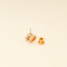 Hermes Light Gray Mini Pop H Earrings
