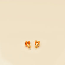 Hermes Orange Mini Pop H Earrings