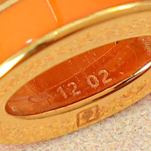 Hermes Orange Mini Pop H Earrings