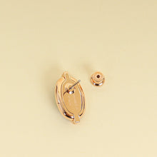 Hermes Noir Mini Maillon Earrings