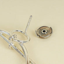 Hermes Sterling Silver Loop Earrings, Medium Model