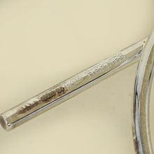 Hermes Sterling Silver Loop Earrings, Medium Model