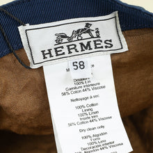 Hermes Bleu Riley H Droit Cap