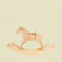Hermes Naturel Wooden Rocking Horse