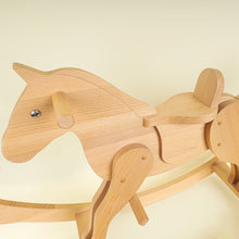 Hermes Naturel Wooden Rocking Horse