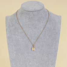 Hermes 18K Rose Gold Kelly Cadenas Diamond Pendant Necklace