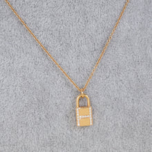 Hermes 18K Rose Gold Kelly Cadenas Diamond Pendant Necklace