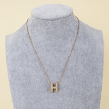 Hermes Marron Glaze Pop H Pendant Necklace