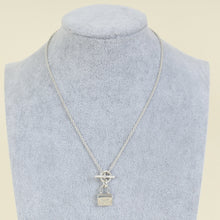 Hermes Sterling Silver Amulettes Constance Necklace