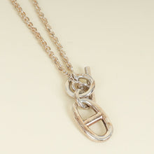Hermes Sterling Silver Chaine d'ancre Pendant Necklace