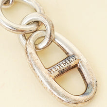 Hermes Sterling Silver Chaine d'ancre Pendant Necklace