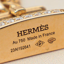 Hermes 18K Rose Gold Kelly Amulette Diamond Pendant Necklace