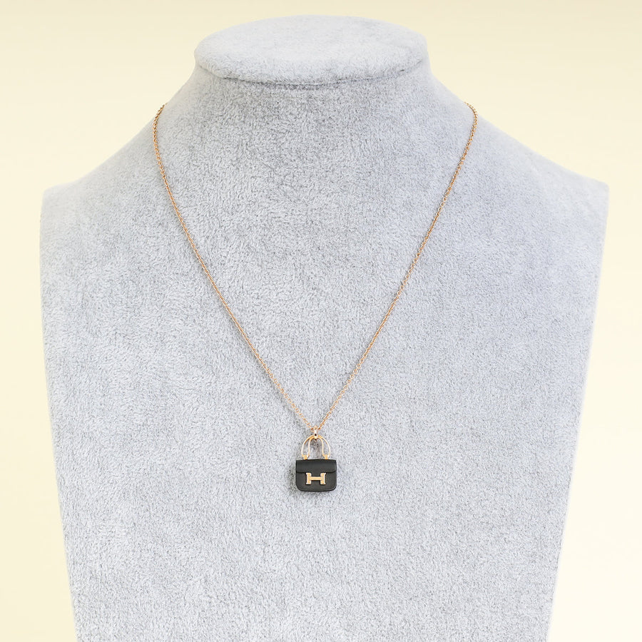 Hermes 18K Rose Gold Amulettes Constance Necklace