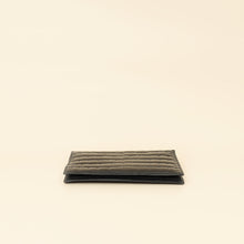 Hermes Noir Shiny Alligator Travel Wallet