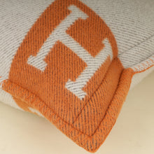 Hermes Bicolor Avalon Wool and Cashmere Pillow, Small Model
