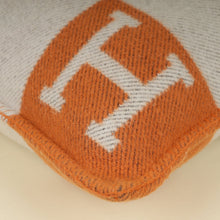 Hermes Bicolor Avalon Wool and Cashmere Pillow, Small Model