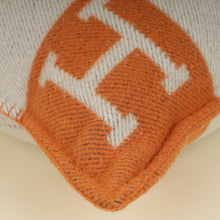 Hermes Bicolor Avalon Wool and Cashmere Pillow, Small Model