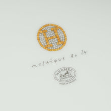 Hermes Porcelaine Mosaique Au 24 Gold Presentation Plate (Set of 2)