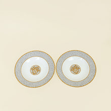 Hermes Porcelain Mosaique Au 24 Gold Soup Plate (Set of 2)
