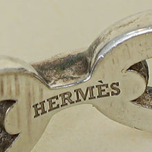 Hermes Sterling Silver Chaine D'ancre Enchainee Small Model Ring 58