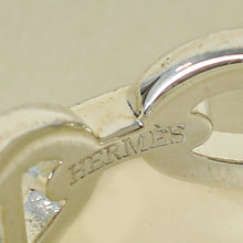 Hermes Sterling Silver Chaine d'ancre Enchainee Ring 54