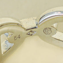 Hermes Sterling Silver Chaine d'ancre Enchainee Ring 54