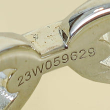 Hermes Sterling Silver Chaine d'ancre Enchainee Ring 54