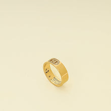 Hermes 18K Rose Gold H d'ancre Ring, Small Model 51