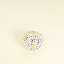 Hermes Sterling Silver Chaine D'ancre Multichaines Ring, Very Large Model 51