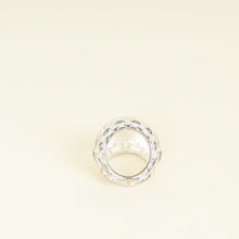Hermes Sterling Silver Chaine D'ancre Multichaines Ring, Very Large Model 51