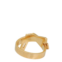 Hermes 18K Rose Gold Diamond Kelly Gavroche Ring 52