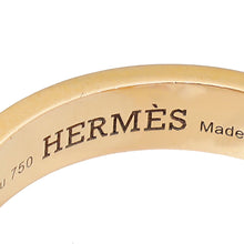 Hermes 18K Rose Gold Diamond Kelly Gavroche Ring 52