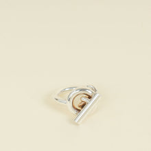 Hermes Sterling Silver Croisette Large Model Ring 53