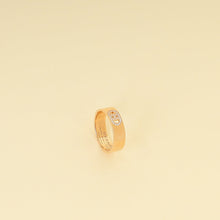 Hermes 18K Pink Gold Diamond H d'Ancre Ring Small Model 54