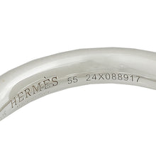 Hermes Sterling Silver Croisette Ring, Large Model 55