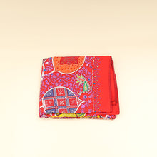 Hermes Rouge Multicolor L'arbre de Vie Shawl Scarf 90