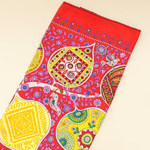 Hermes Rouge Multicolor L'arbre de Vie Shawl Scarf 90