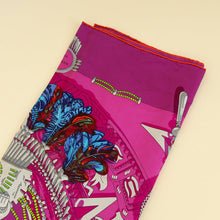 Hermes Purple Multicolor Mexique by Caty Latham Scarf 90