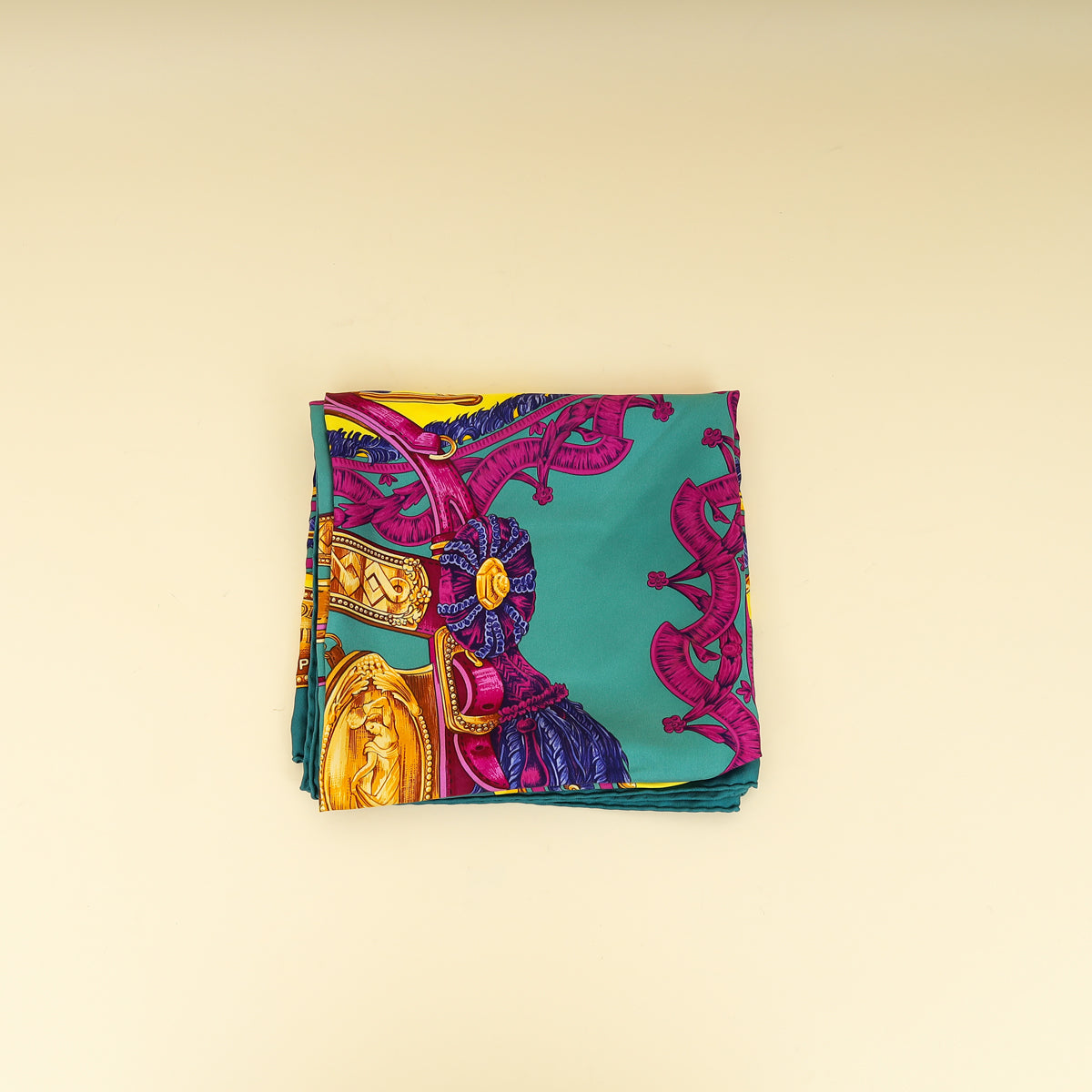Hermes Multicolor Bride de Cour Scarf 90