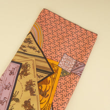 Hermes Rose Multicolor A Cheval Sur Mon Carre Scarf 90